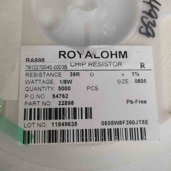 0805W8F390JT5E  39R %1 805 RESISTOR resmi
