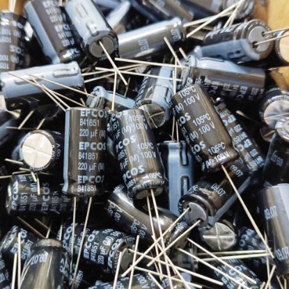 B41851A9227M 220MF 100V 12.5x25 ELKO KONDANSATÖR resmi