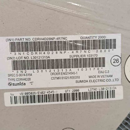 CDRH4D28NP 4,7UH 1,32A 4,7x4,7x3 SUMIDA SMD BOBİN resmi