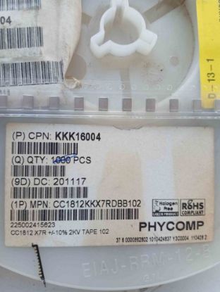 C1812KKX7RDBB102 PHYCOMP resmi