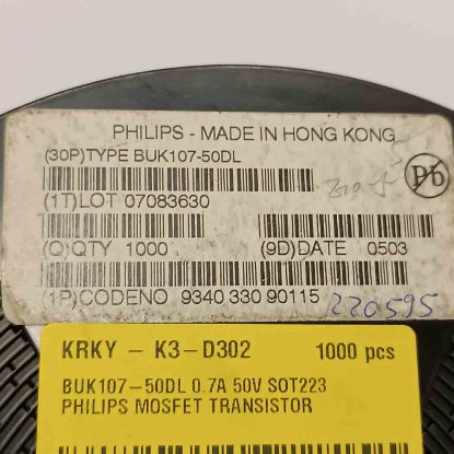 BUK107-50DL 0.7A 50V SOT223 PHILIPS MOSFET TRANSİSTÖR resmi
