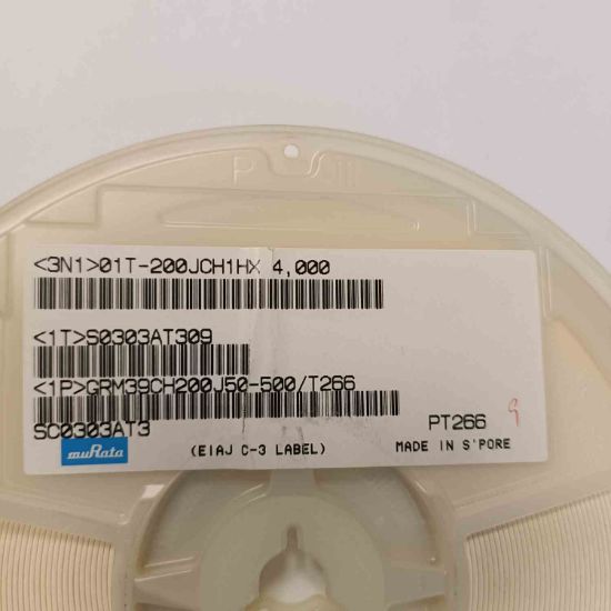 GRM39CH200J50-500 20PF 50V 603 MURATA SMD SERAMİK KONDANSATÖR resmi