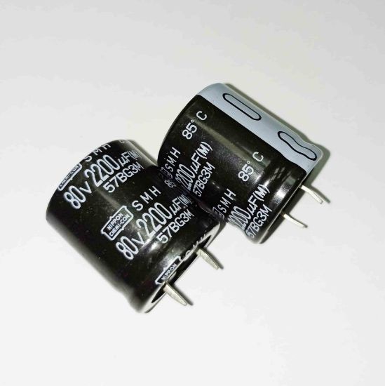 2200MF 80V 25x30 85 NİPPON ELKO KONDANSATÖR resmi