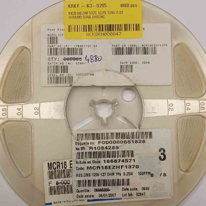 MCR18EZHF1370 137R 1206 0.01 HITAMO SIRA DİRENÇ resmi