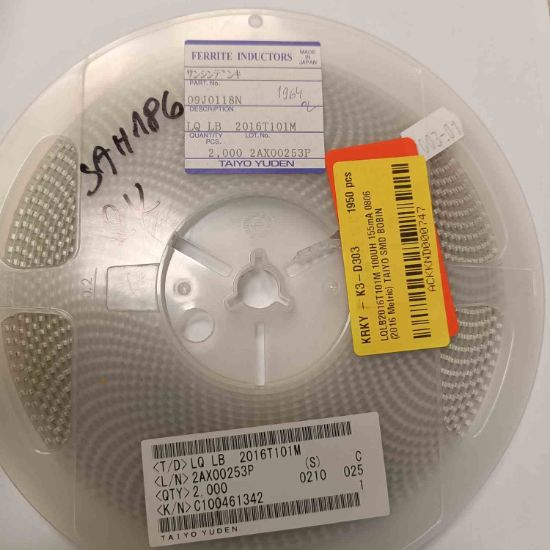 LQLB2016T101M 100UH 155mA 0806 (2016 Metric) TAIYO SMD BOBİN resmi