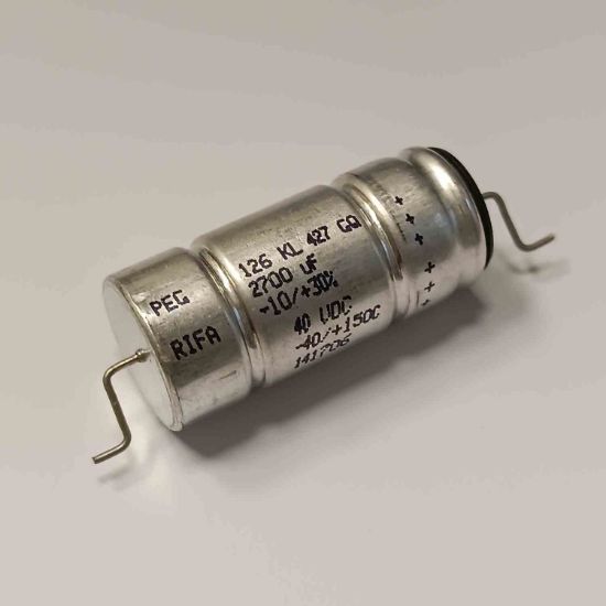 PEG126KL427GQE1 2700MF 40V KEMET AXIYEL KONDANSATÖR resmi