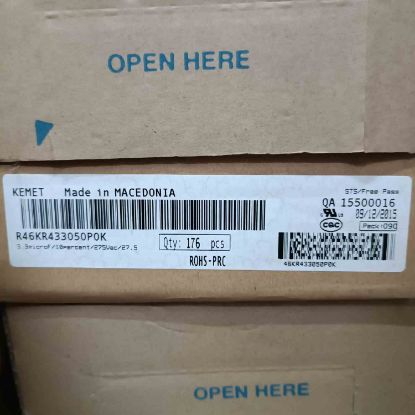R46KR433050P0K 3.3MF 275VAC 27.5 10%|R.46 KEMET POLYESTER KONDANSATÖR resmi