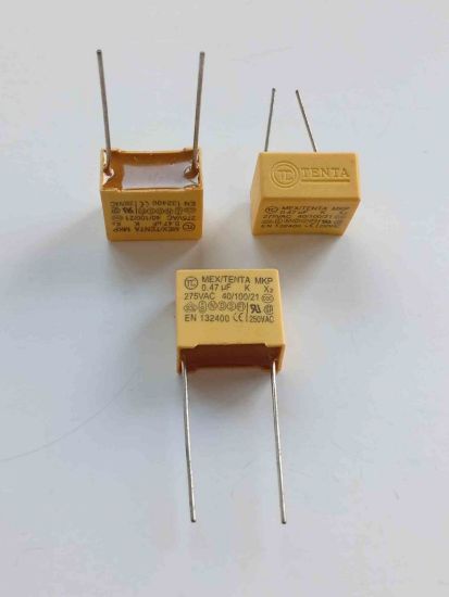 470NF 275Vac x2 MKP POLYESTER KONDANSATÖR resmi