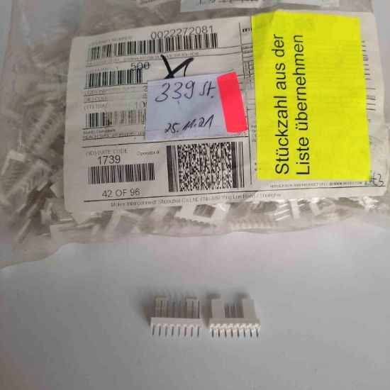 0022272081 MOLEX 8 PIN ERKEK resmi