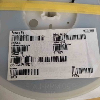 ZC0204FKE07301K 301K 0204 RESISTORS resmi