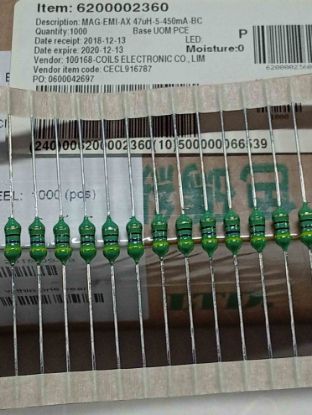  4.7UH 500mA DİRENÇ TİPİ BOBIN resmi