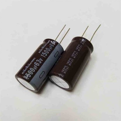 1500MF 63V 17x35 NICHICON ELKO KONDANSATÖR resmi