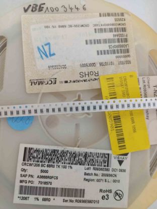 CRCW1206BC68R0TK100 68R 1206 VISHAY SMD DİRENÇ resmi