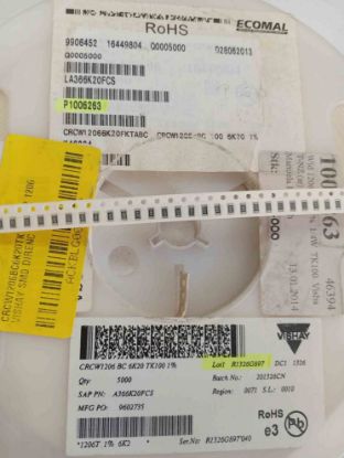 CRCW1206BC6K20TK100 6K2 1206 VISHAY SMD DİRENÇ resmi