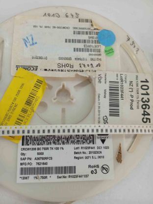 CRCW1206BC750RTK100 750R 1206 VISHAY SMD DİRENÇ resmi