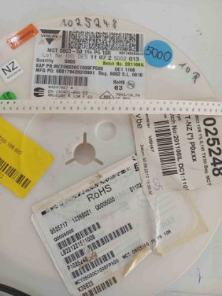 MCT06030C1009FP500 10R 603 VISHAY SMD DİRENÇ resmi
