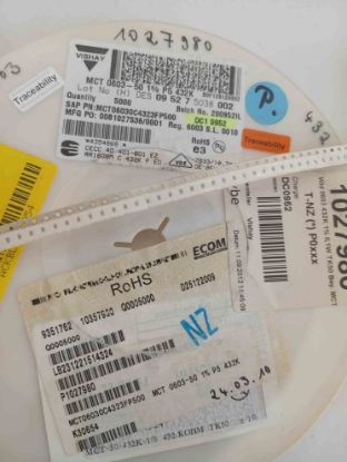 MCT06030C4323FP500 432K 603 VISHAY SMD DİRENÇ resmi