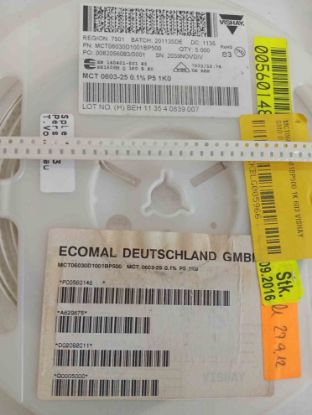MCT06030D1001BP500 1K 603 VISHAY SMD DİRENÇ resmi