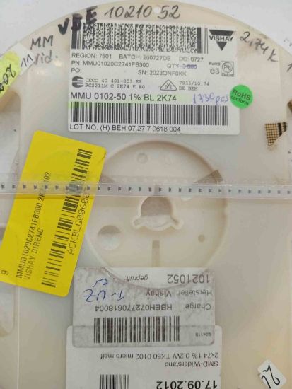 MMU01020C2741FB300 2K74 102 VISHAY DİRENÇ resmi