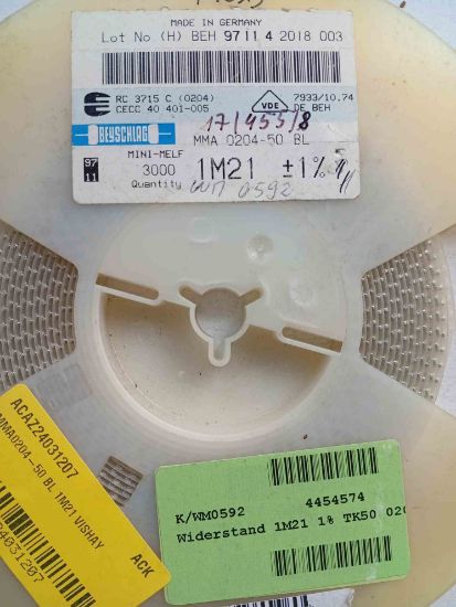 1M21 %1 MİNİ MELF SMD DİRENÇ resmi